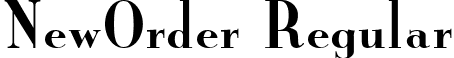 NewOrder Regular font - NEWORDEN.ttf