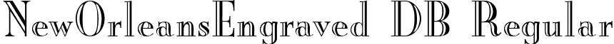 NewOrleansEngraved DB Regular font - NewOrleansEngraved-RegularDB.ttf