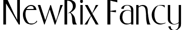 NewRix Fancy font - NewRixFancy.ttf