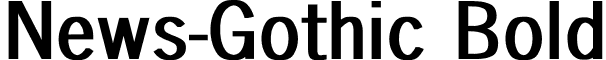 News-Gothic Bold font - news_go1.ttf