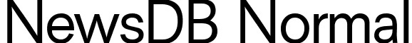 NewsDB Normal font - NewsDBNormal.ttf