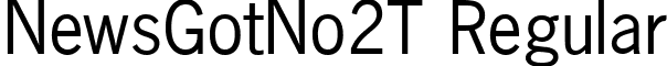 NewsGotNo2T Regular font - NewsGotNo2T.ttf