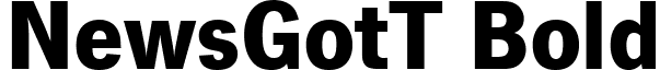 NewsGotT Bold font - newsgott bold.ttf