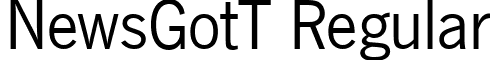 NewsGotT Regular font - NewsGotT.ttf