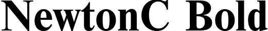 NewtonC Bold font - NWTB.ttf