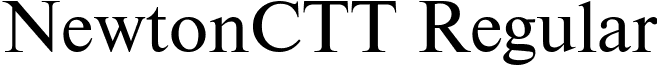 NewtonCTT Regular font - NWT55__C.ttf