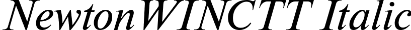 NewtonWINCTT Italic font - NWT56__W.ttf