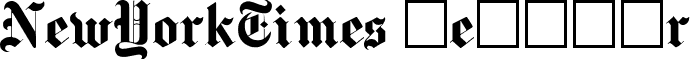 NewYorkTimes Regular font - NewYorkTimes.ttf