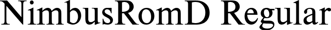 NimbusRomD Regular font - NimbusRomD.ttf