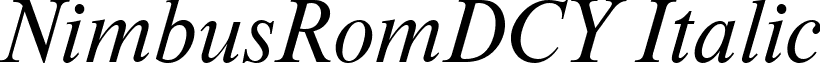 NimbusRomDCY Italic font - NC20023D.ttf