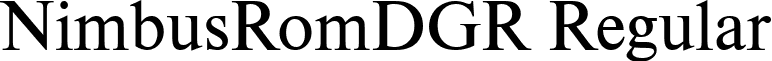 NimbusRomDGR Regular font - NIMBUSN.ttf