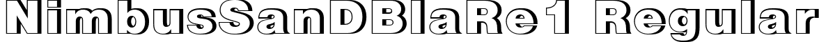 NimbusSanDBlaRe1 Regular font - NimbusSanDBlaRe1.ttf