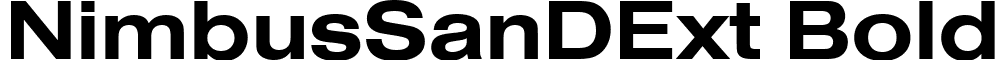 NimbusSanDExt Bold font - NimbusSanDExtBold.ttf