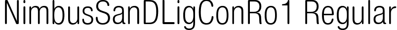 NimbusSanDLigConRo1 Regular font - NimbusSanDLigConRo1.ttf