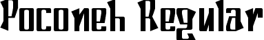 Poconeh Regular font - Poconeh.ttf