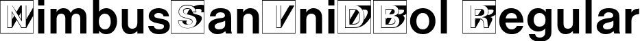 NimbusSanIniDBol Regular font - NimbusSanIniDBol.ttf