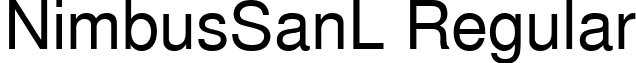 NimbusSanL Regular font - NimbusSanL.ttf