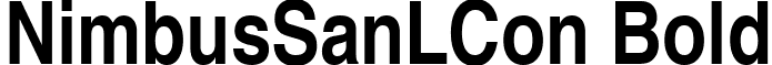 NimbusSanLCon Bold font - NimbusSanLConBold.ttf