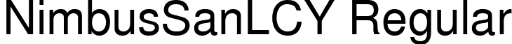 NimbusSanLCY Regular font - NC19003L.ttf