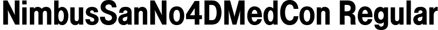 NimbusSanNo4DMedCon Regular font - NimbusSanNo4DMedCon.ttf