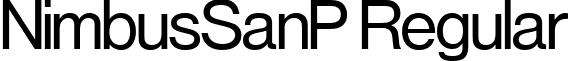 NimbusSanP Regular font - NimbusSanP.ttf