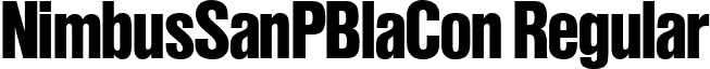 NimbusSanPBlaCon Regular font - NimbusSanPBlaCon.ttf