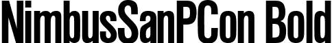 NimbusSanPCon Bold font - NimbusSanPConBold.ttf