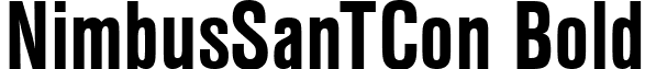 NimbusSanTCon Bold font - NimbusSanTConBold.ttf