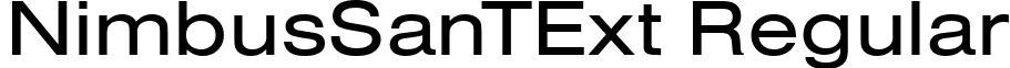 NimbusSanTExt Regular font - NimbusSanTExt.ttf