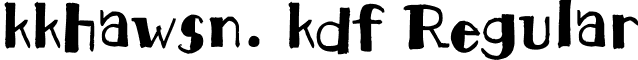 kkhawsn. kdf Regular font - kkhawsn.kdf.ttf