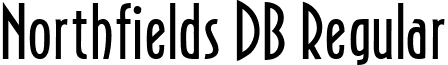 Northfields DB Regular font - Northfields-RegularDB.ttf