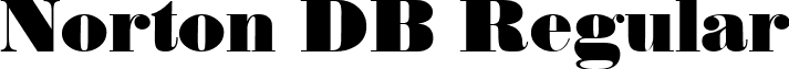 Norton DB Regular font - Norton-RegularDB.ttf