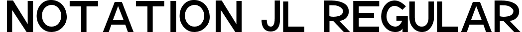 Notation JL Regular font - NotationJL.ttf