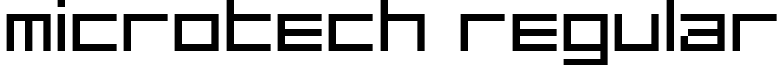 MicroTech Regular font - MicroTech.ttf