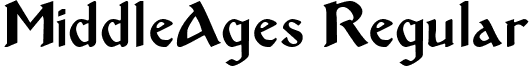 MiddleAges Regular font - MiddleAges.ttf