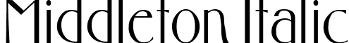 Middleton Italic font - Middleton Italic.ttf