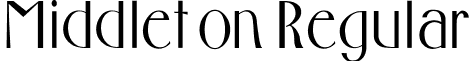 Middleton Regular font - middleto.ttf