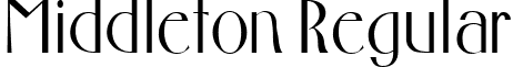 Middleton Regular font - MiddletonRegular.ttf