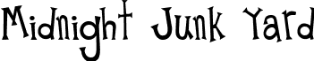 Midnight Junk Yard font - MidnightJunkYard.ttf