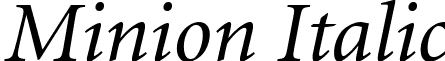 Minion Italic font - MNON_I.ttf