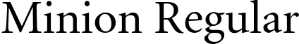 Minion Regular font - Minion Regular.ttf