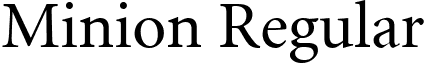 Minion Regular font - MNON_N.ttf