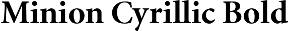 Minion Cyrillic Bold font - MINIOB.ttf