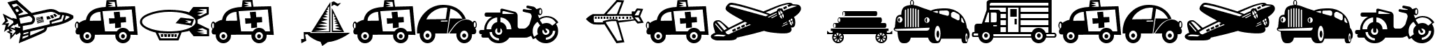 Mini Pics Lil Vehicles font - MiniPicsLilVehicles.ttf