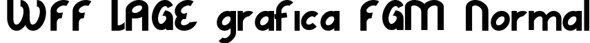 WFF LAGE grafica FGM Normal font - LAGE_GRAFICA__.TTF
