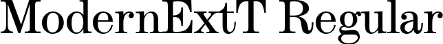ModernExtT Regular font - ModernExtT.ttf