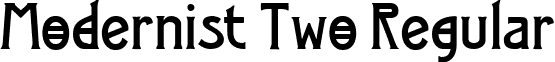 Modernist Two Regular font - Modernist_20Two.ttf