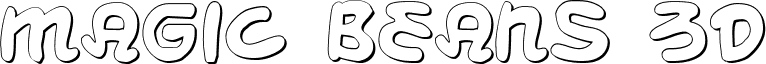 Magic Beans 3D font - mbeans3d.ttf