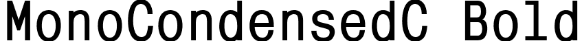 MonoCondensedC Bold font - MNCB.ttf