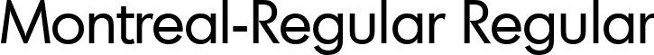 Montreal-Regular Regular font - Montreal-Regular.ttf